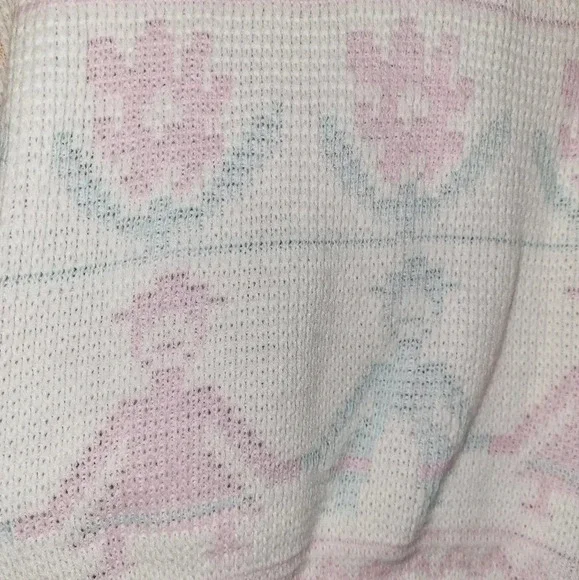 Vintage Cabin Creek Sweater Crew Lightweight White Floral 80s‎ 90s - Picture 3 of 8